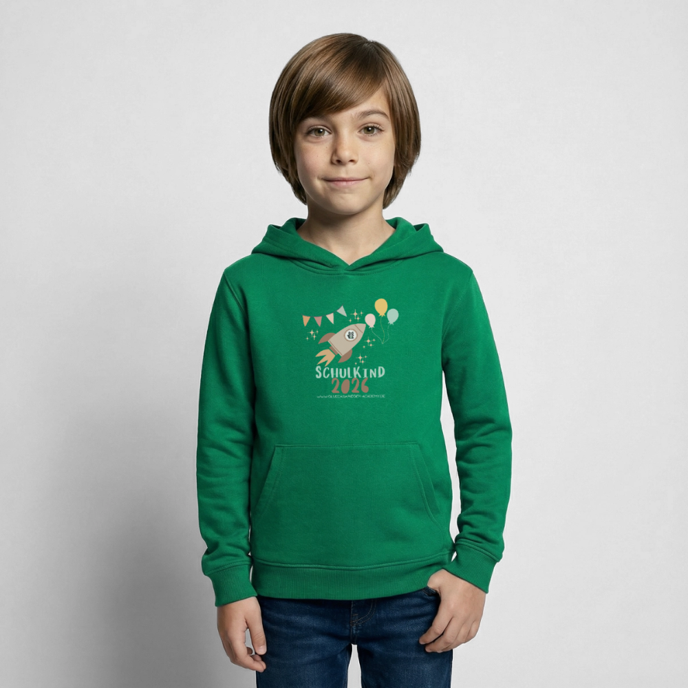 Glückskrieger Hoodie – Schulkind 2026 - kelly green