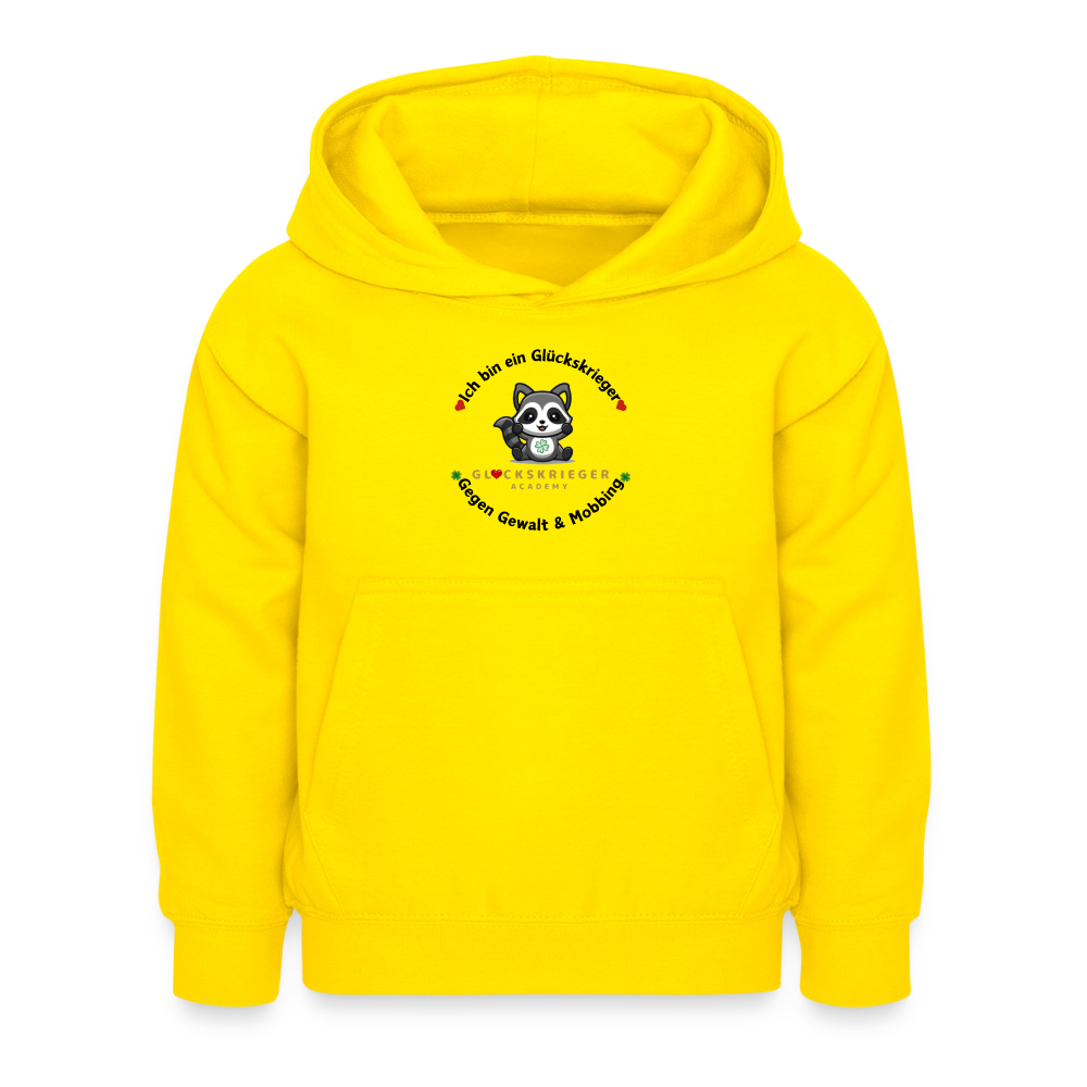 Glückskrieger Hoodie – Stark & Mutig - yellow