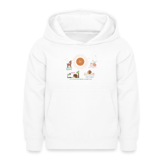 Glückskrieger Hoodie – Stark & Mutig - white