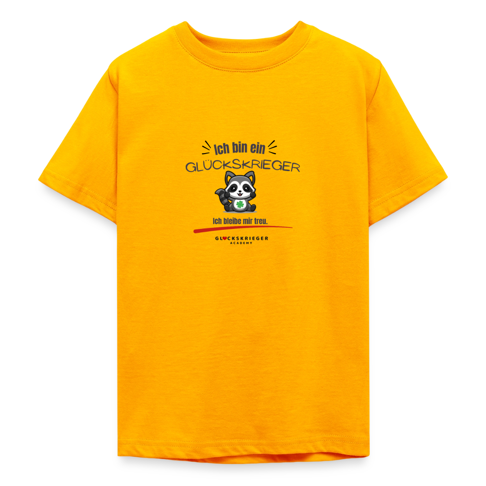 Glückskrieger T-Shirt für Teens – Stark für mich & andere - gold