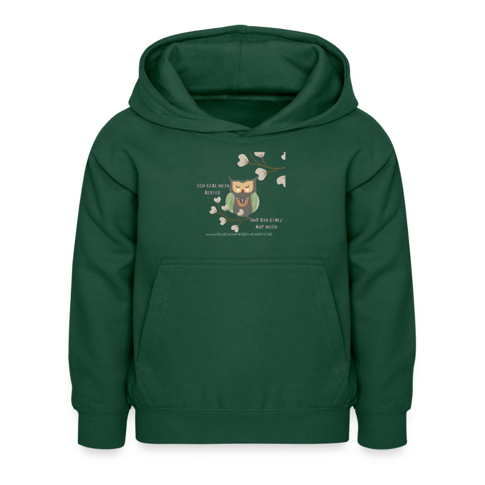 Glückskrieger Hoodie – Stark & Mutig - bottle green