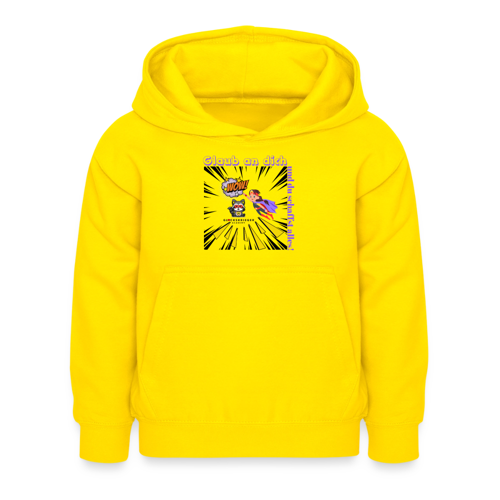 Glückskrieger Hoodie – Stark & Mutig - yellow