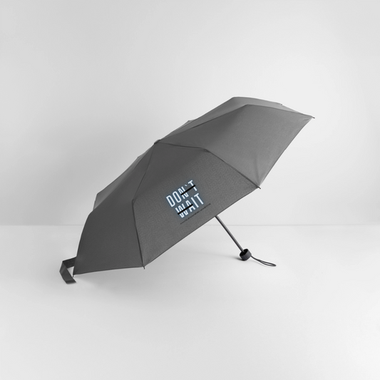 Glückskrieger Regenschirm – Stark durch jedes Wetter-Do it - grey