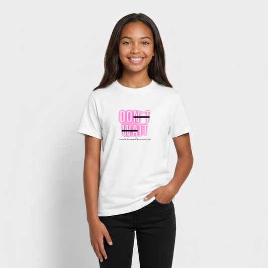 T-Shirt für Teens- Herz - white
