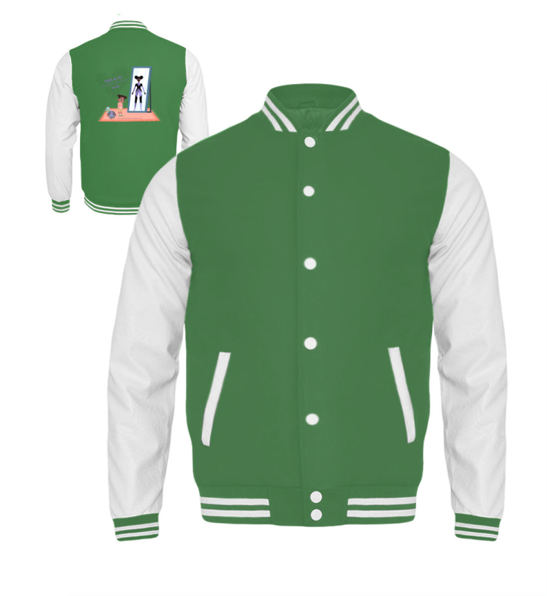 Kelly Green-White-6754